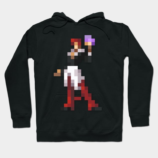 Iori low-res pixelart Hoodie by JinnPixel